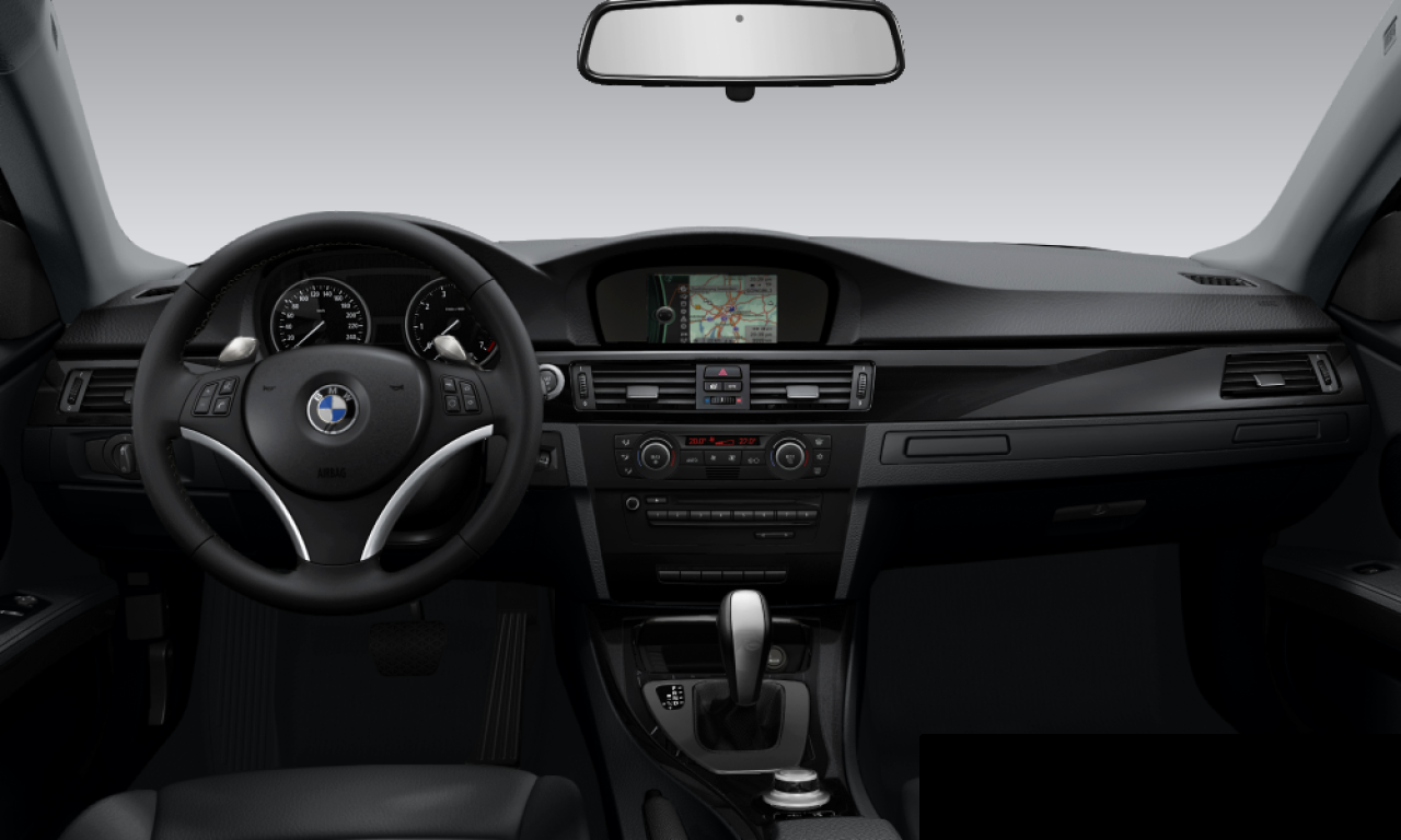 Interior of BMW 323i (E92), VIN WBAWB12080JY93615