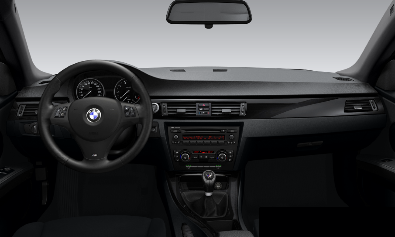 Interior of BMW 325i (E92), VIN WBAWB31080P084609