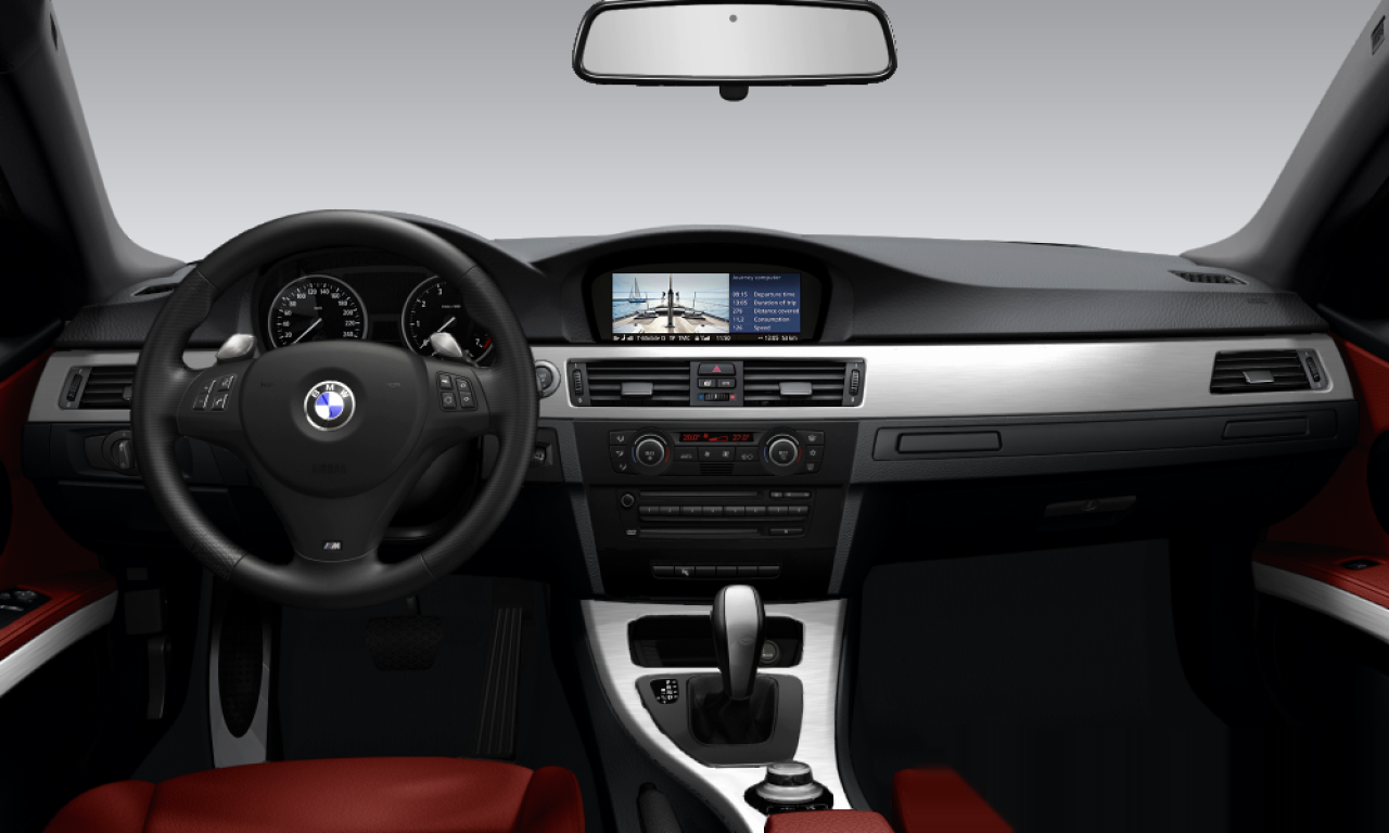 Interior of BMW 335i (E92), VIN WBAWB72000P175055