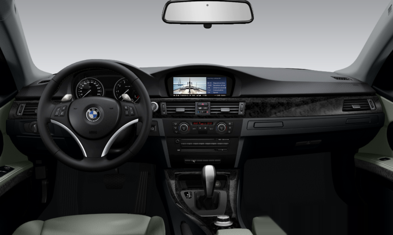 Interior of BMW 335i (E92), VIN WBAWB72080P175367