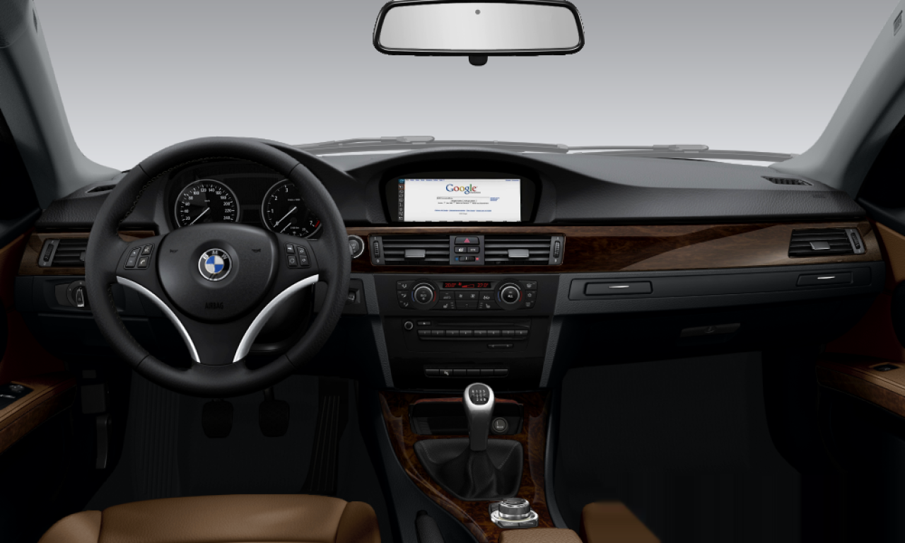 Interior of BMW 320d (E92), VIN WBAWD11030P488349