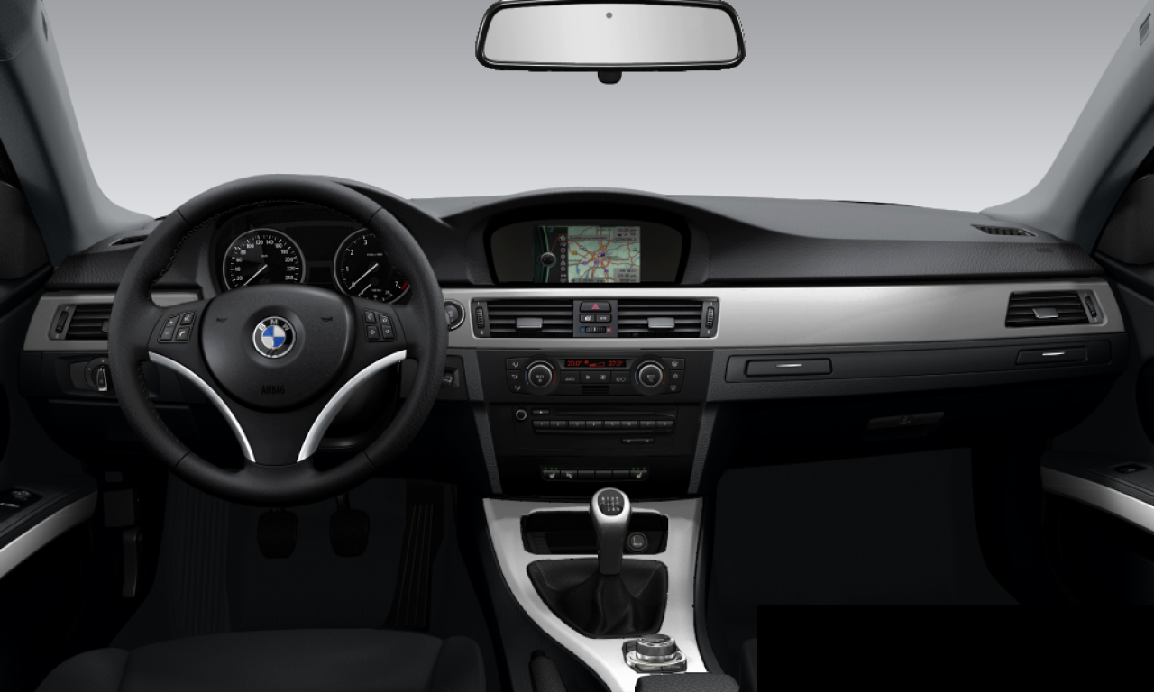 Interior of BMW 325d (E92), VIN WBAWD310X0P356023