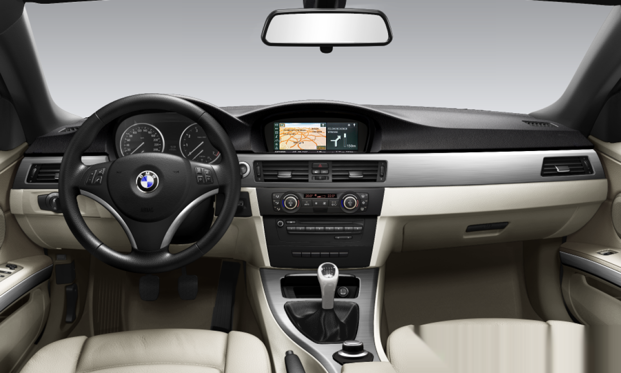 Interior of BMW 330d (E93), VIN WBAWM51050PX60245