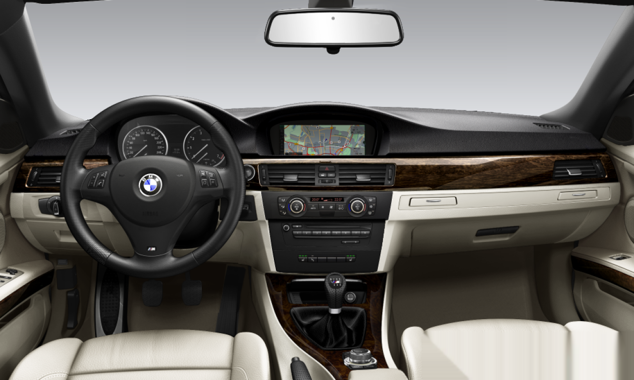 Interior of BMW 325d (E93), VIN WBAWM71020PV62296