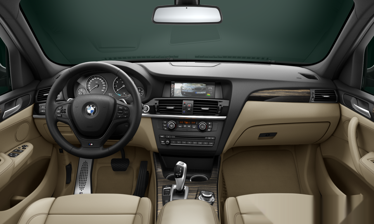 Interior of BMW X3 xDrive20i (F25), VIN WBAWX320600B28117