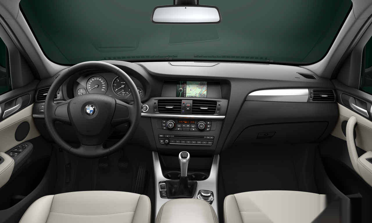 Interior of BMW X3 xDrive20d (F25), VIN WBAWY31070L615689
