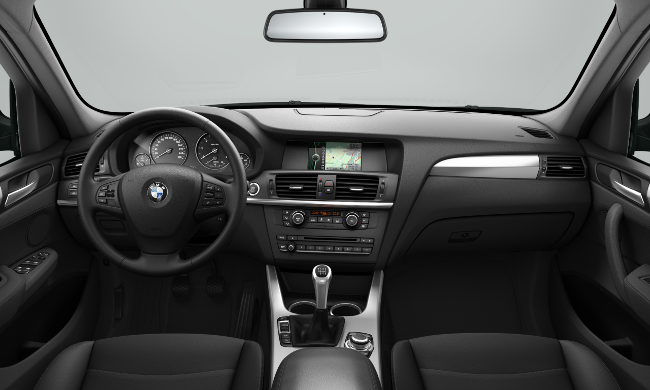 Interior of BMW X3 xDrive20d (F25), VIN WBAWY310X0L618490