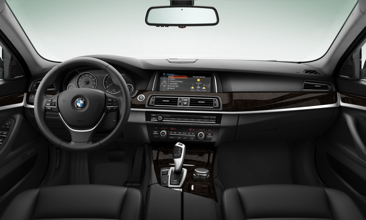 Interior of BMW 535d (F10 (MUE)), VIN WBAXA5C58FD691566