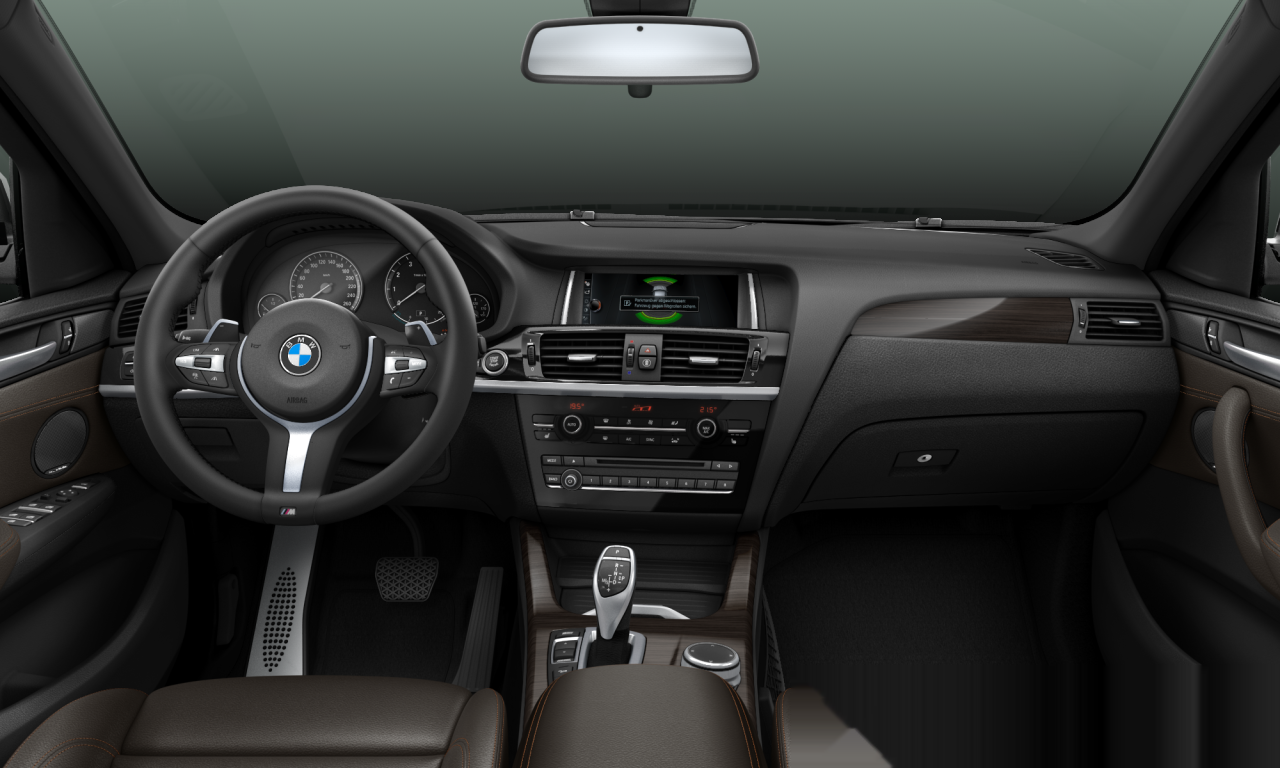Interior of BMW X4 xDrive28i (F26), VIN WBAXW310800T93370