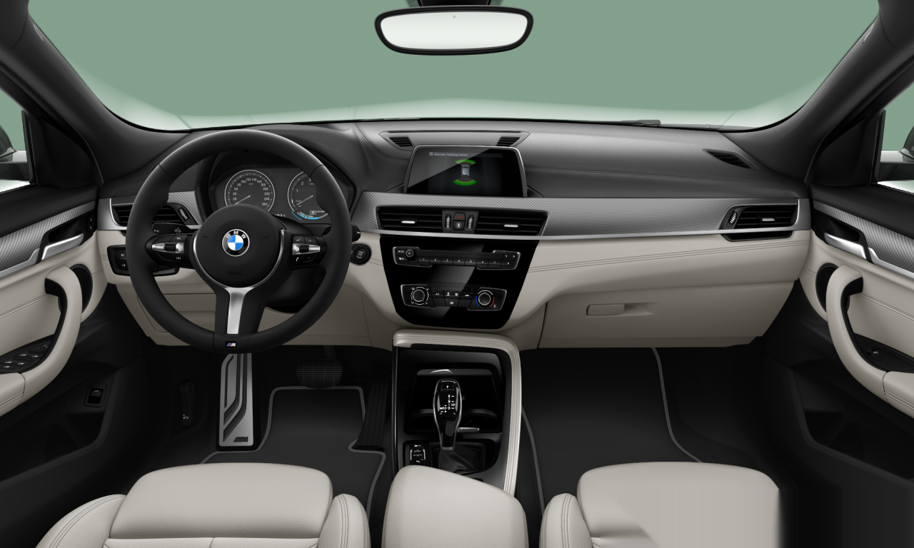 Interior of BMW X2 sDrive18i (F39), VIN WBAYH12040EM91798