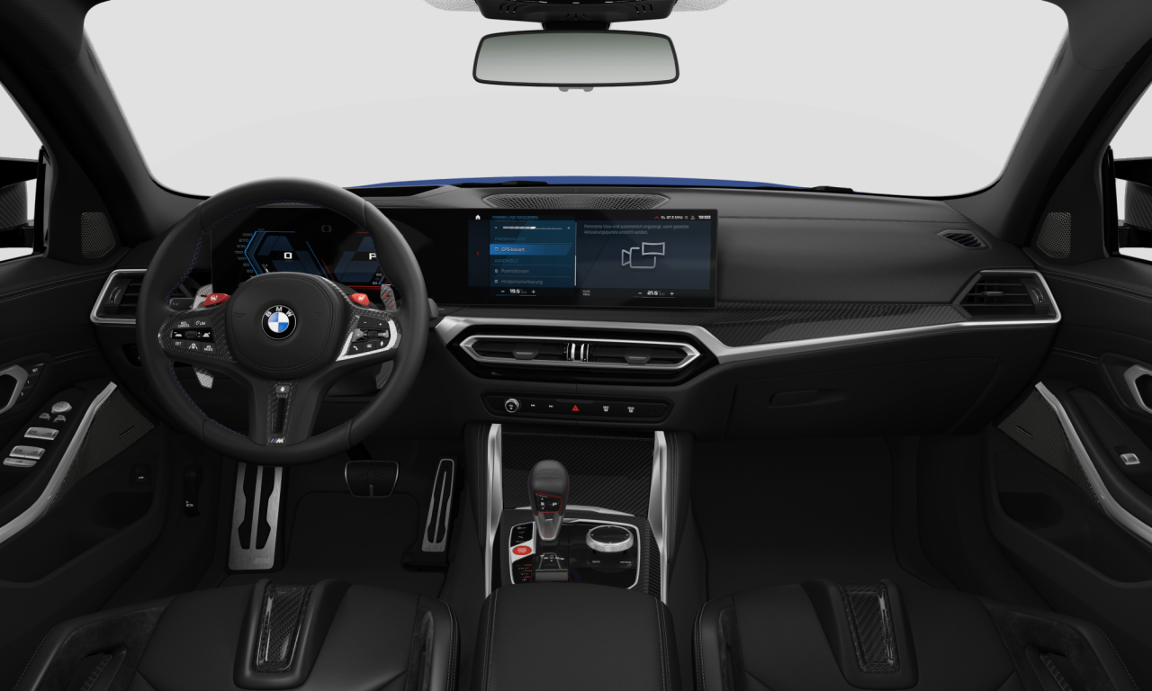 Interior of 2023 BMW M3 Competition M xDrive (G81), VIN WBS12GB020FR19685