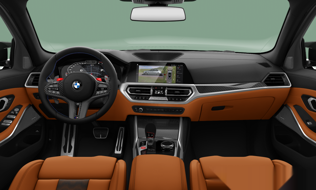 Interior of 2021 BMW M3 Competition (G80), VIN WBS31AY03NFL91775