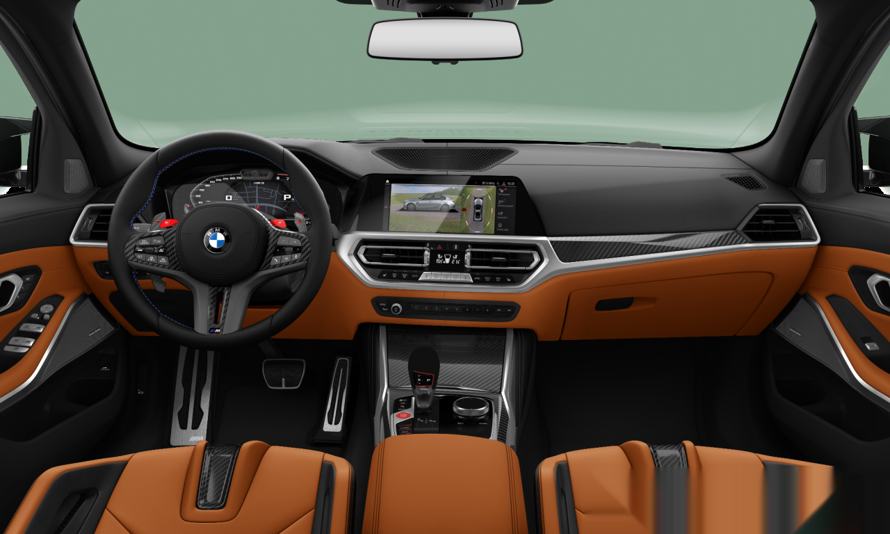 Interior of 2021 BMW M3 Competition (G80), VIN WBS32AY090FM28236