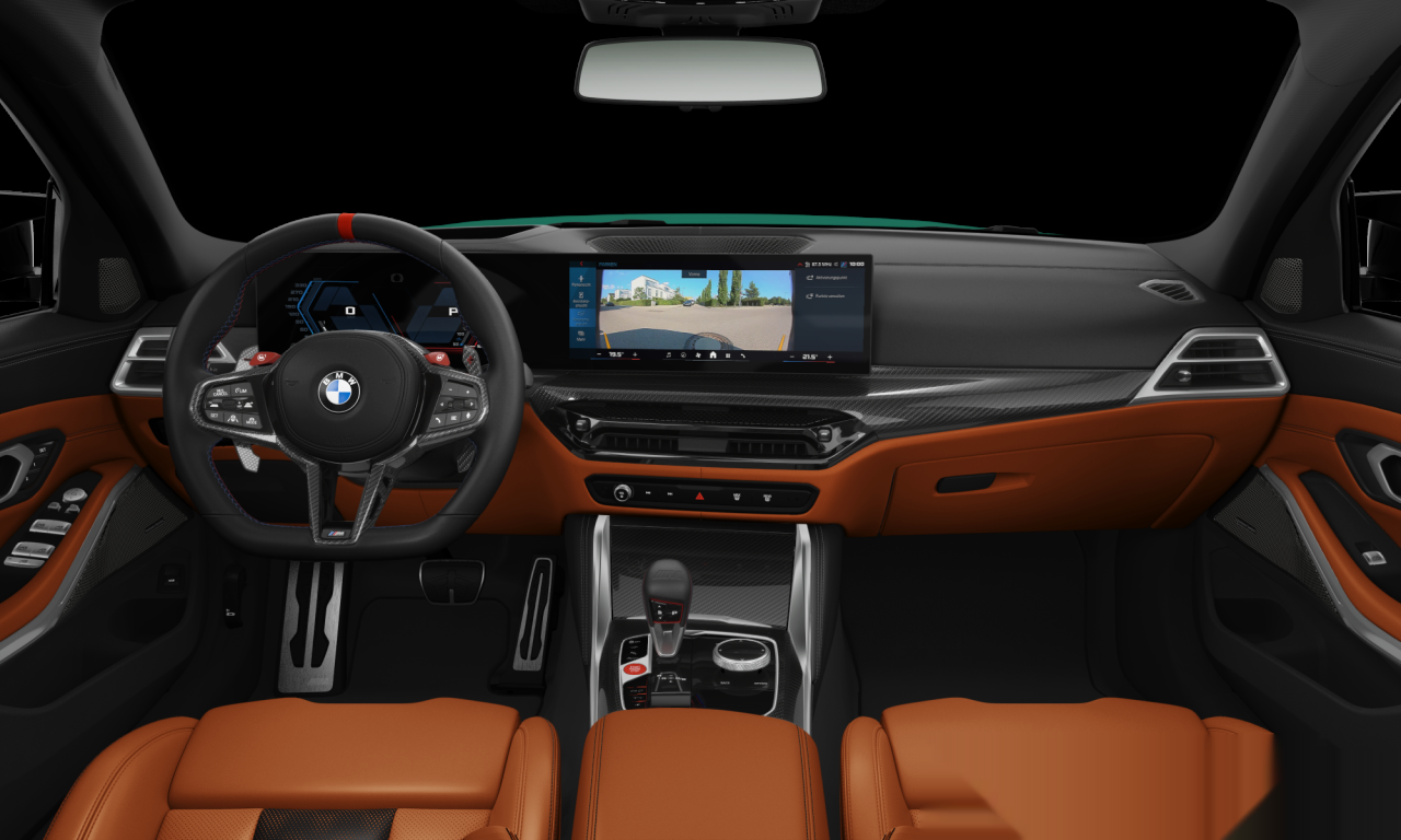 Interior of BMW M3 Competition M xDrive (G80 (MUE)), VIN WBS32HJ010FT82209