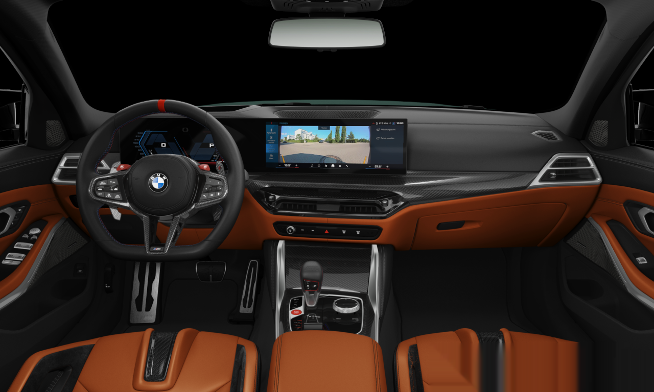 Interior of BMW M3 Competition M xDrive (G80 (MUE)), VIN WBS32HJ010FV67022