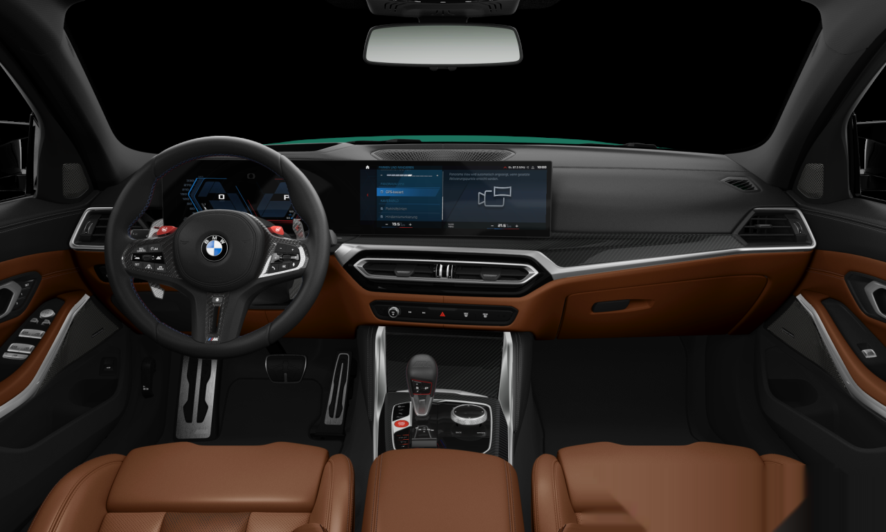 Interior of BMW M3 Competition M xDrive (G80), VIN WBS42AY090FT54725