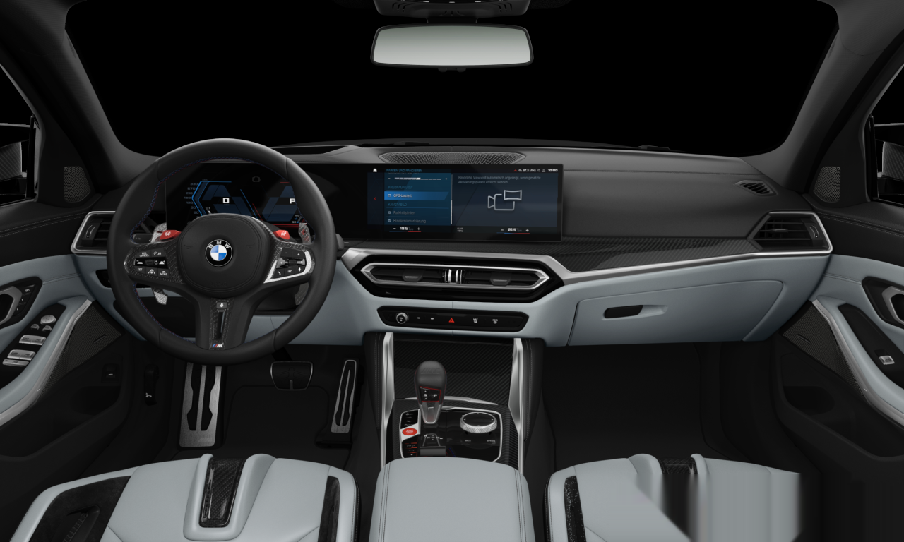 Interior of BMW M3 Competition M xDrive (G80), VIN WBS42AY0X0FT00673