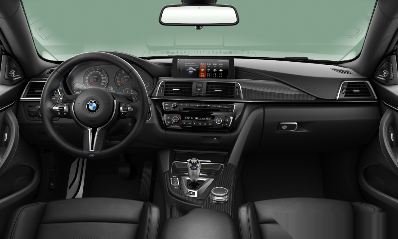 Interior of 2017 BMW M4 (F82 (MUE)), VIN WBS4Y92090AC79871