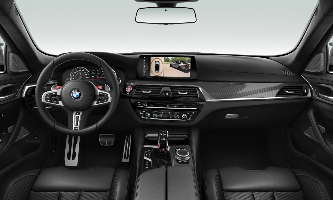 Interior of BMW M5 (F90), VIN WBSJF0C54KB446940