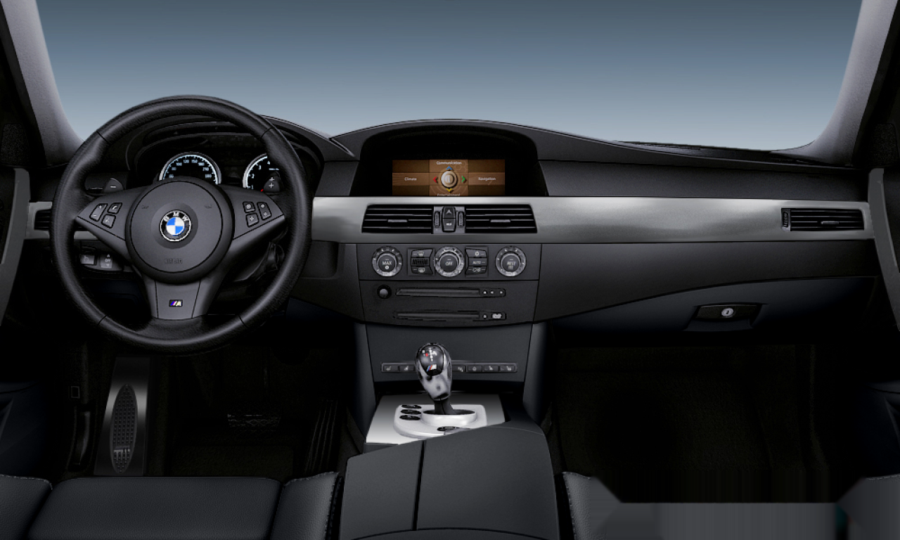 Interior of BMW M5 (E60 (M5)), VIN WBSNB910X0B563654