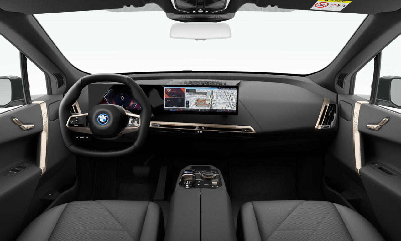 Interior of BMW iX xDrive40 (I20), VIN WBY11CF070CR49018