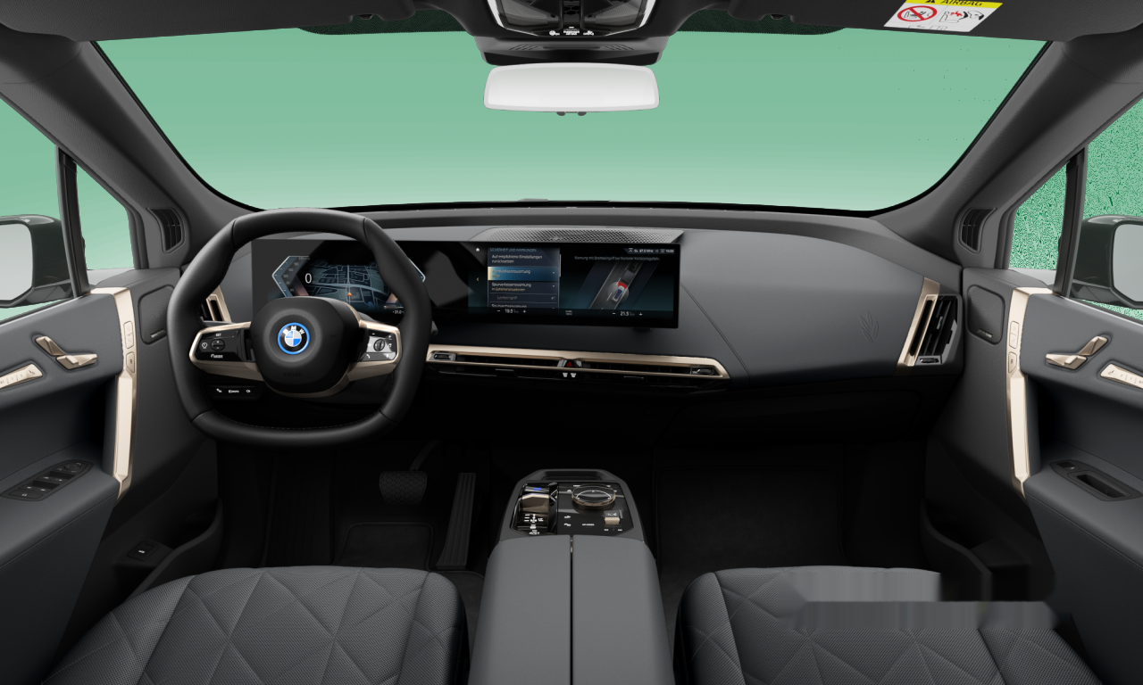 Interior of BMW iX xDrive40 (I20), VIN WBY12CF010CM61406