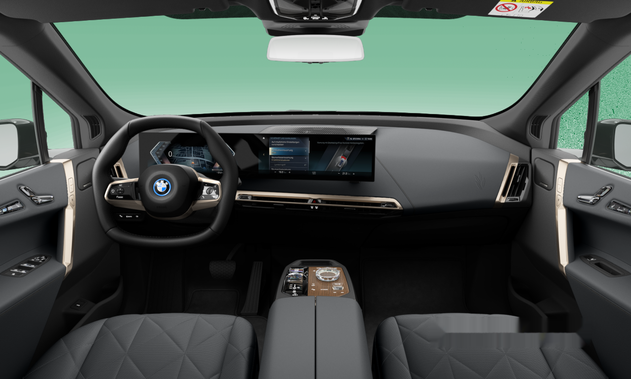 Interior of 2022 BMW iX xDrive50 (I20), VIN WBY21CF0X0CM42781