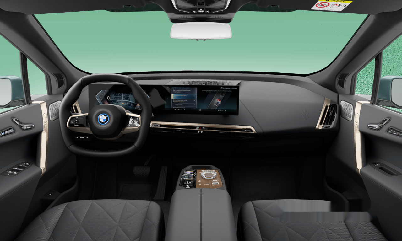Interior of BMW iX xDrive50 (I20), VIN WBY21CF0XPCN20857