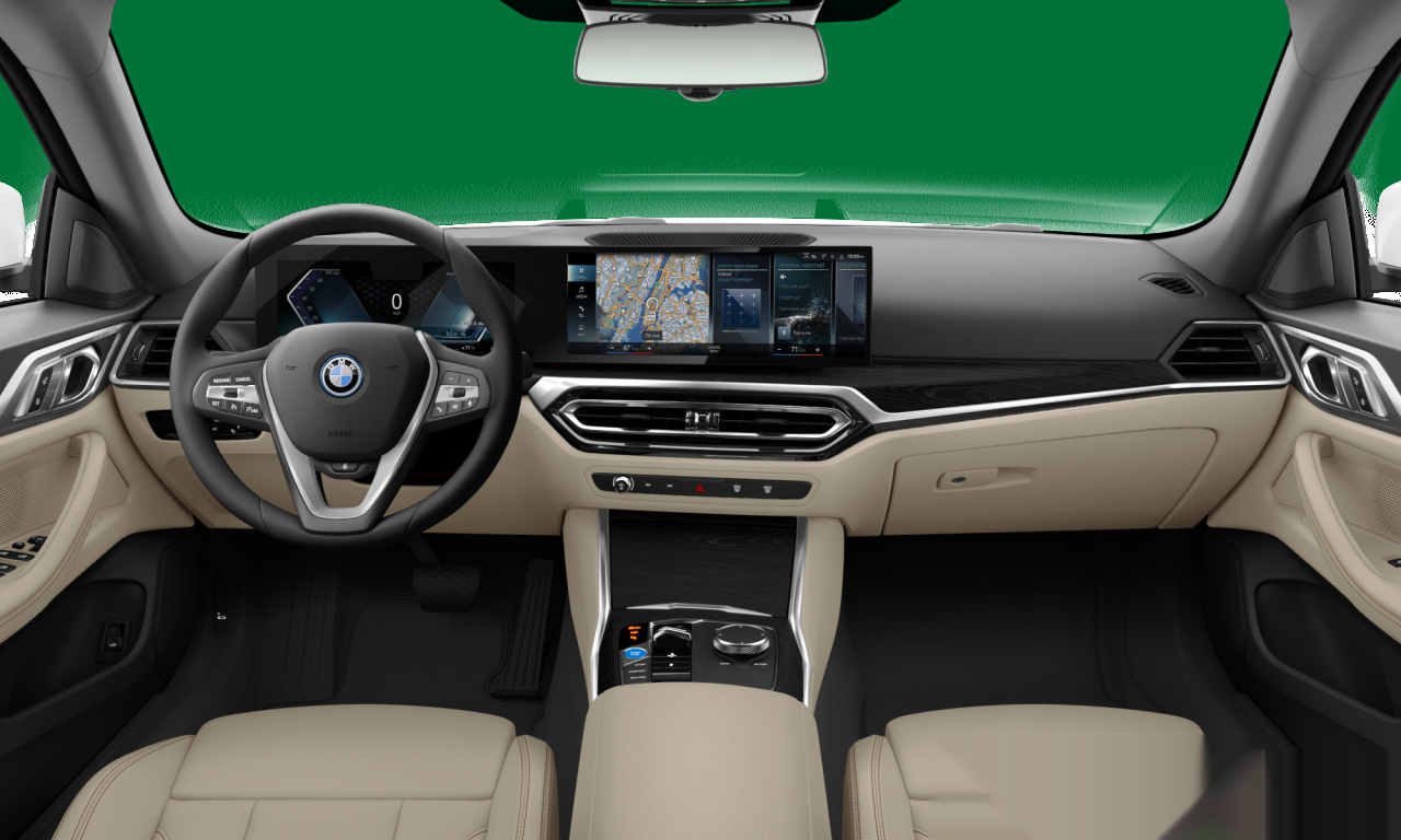Interior of BMW i4 eDrive40 (G26), VIN WBY73AW01PFR19742