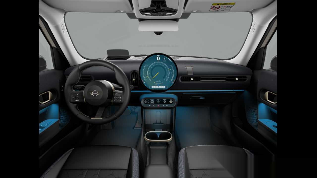 Interior of BMW MINI Cooper C (F65), VIN WMW42GD0802W85008