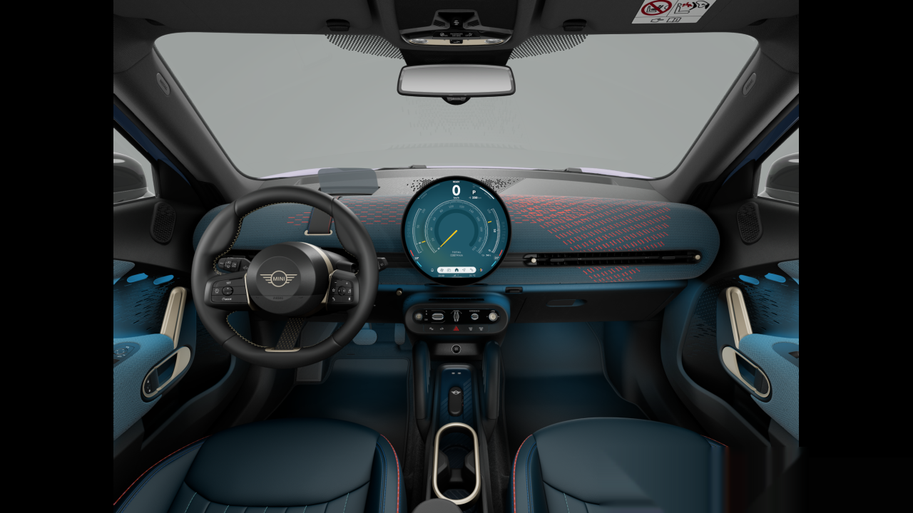 Interior of BMW MINI Aceman SE (J05), VIN WMW82GC050TA61330