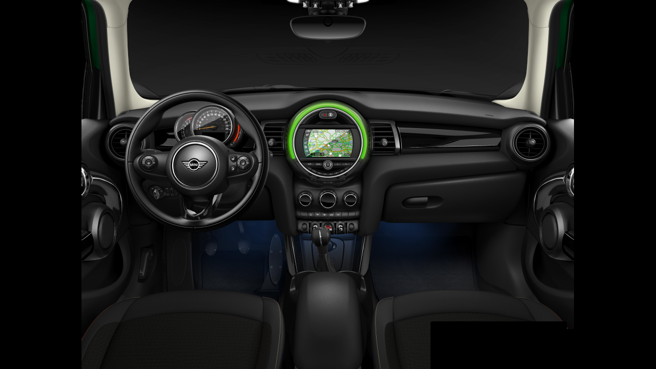 Interior of BMW MINI Cooper (F55), VIN WMWXU720802L87973